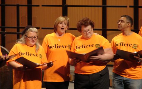 Flicka with choir